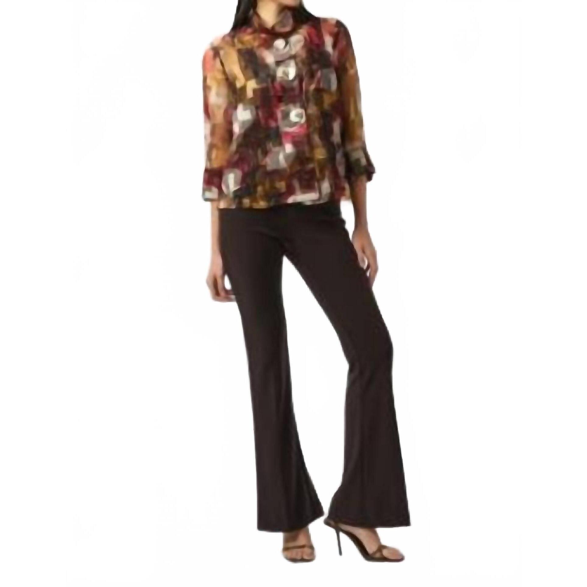 New Joseph Ribkoff Abstract Print Two-Piece Trapeze Jacket